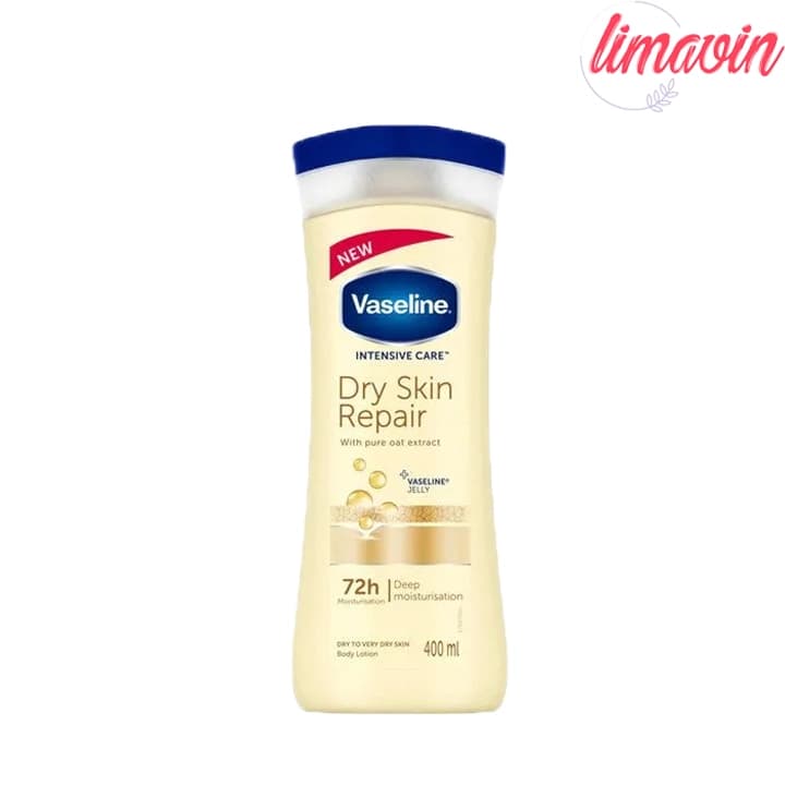 لوسیون بدن وازلین مدل dry skin حجم 400 میلی لیتر