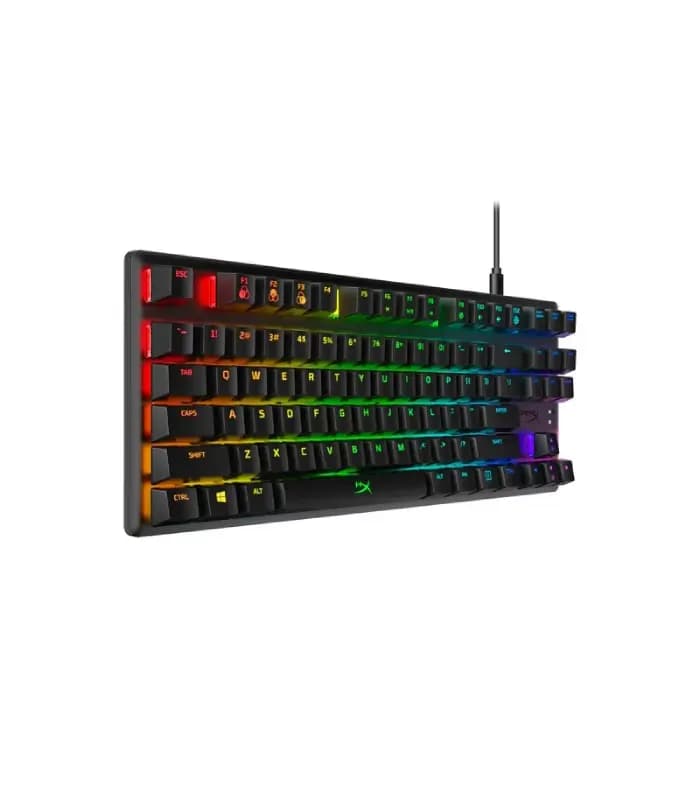 کیبورد مخصوص بازی هایپرایکس مدل ALLOY ORIGINS DYNAMIC RGB LIGHTING EFFETS RGB- RED SWICH — تصویر ۴