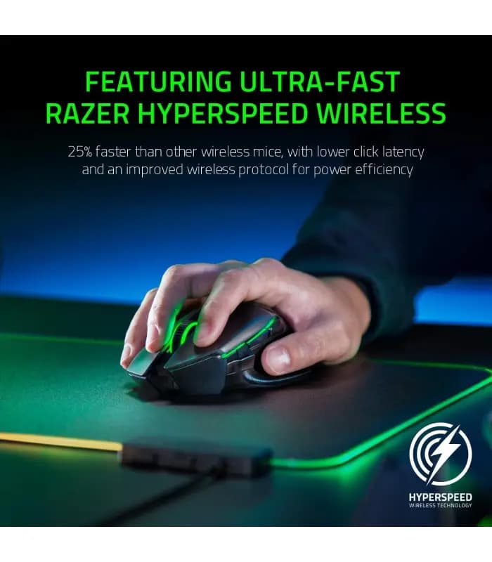 ماوس گیمینگ ریزر مدل Basilisk Ultimate HyperSpeed بی‌سیم — تصویر ۵