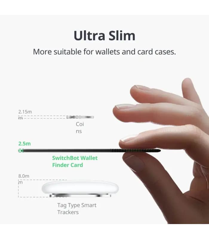 تگ کارت بانکی برای کیف پول مدل SwitchBot Wallet Finder Card — تصویر ۷