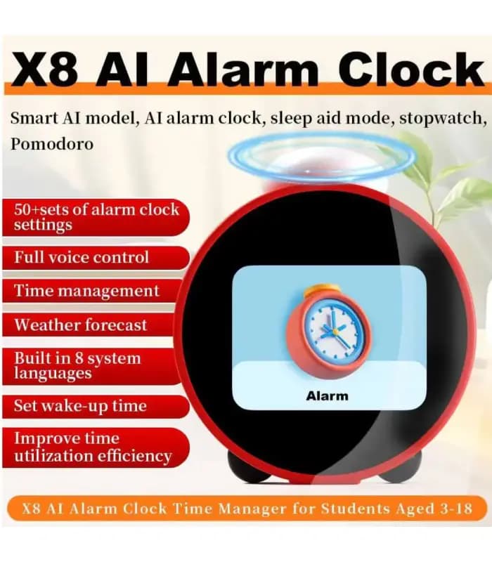 ساعت زنگ دار هوشمند دارای هوش مصنوعی مدل Ai Smart Alarm Clock — تصویر ۵