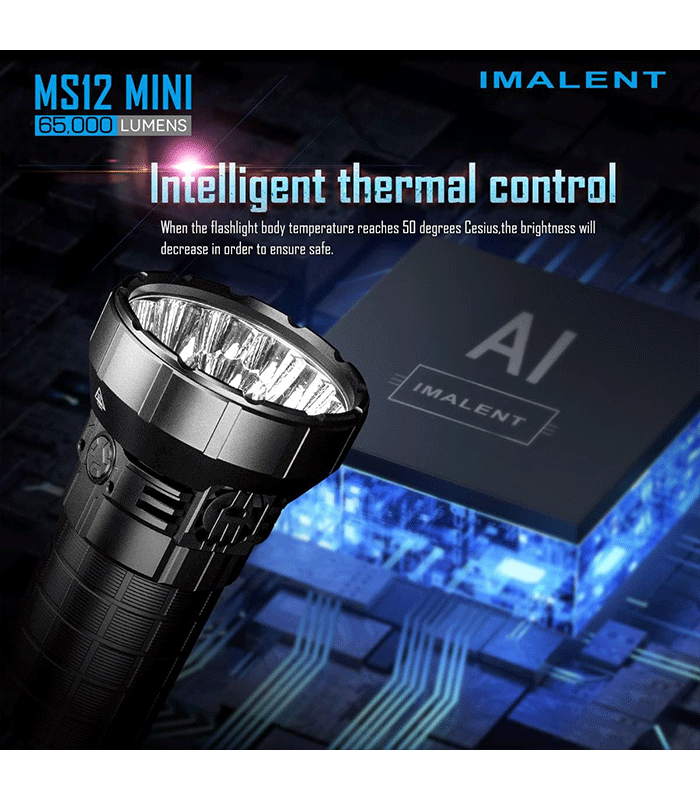 چراغ قوه و نور افکن حرفه ای ایمالنت مدل MS12 Mini — تصویر ۶