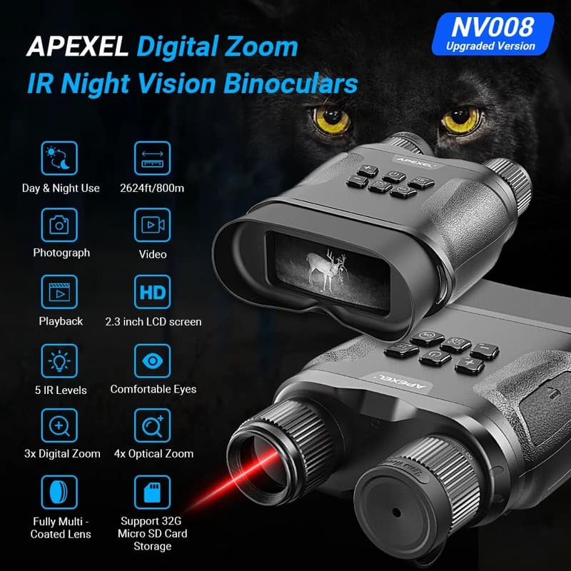 دوربین دوچشمی دید در شب اپیکسل APEXEL مدل APL-NV008 — تصویر ۸