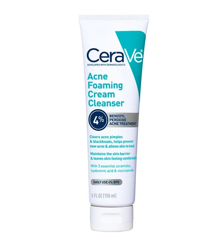 فوم شستشوی ضدجوش سراوی با ۴% بنزوئیل پراکسید CeraVe