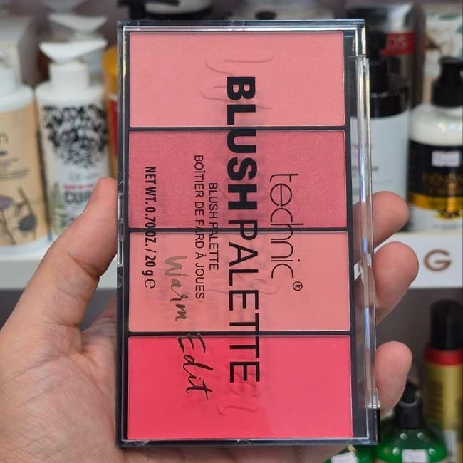 پالت رژگونه وارم ادیت تکنیک 4 رنگ TECHNIC BLUSH PALETTE WARM EDIT