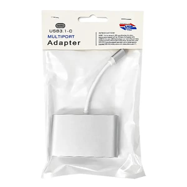 تبدیل تایپ سی به VGA/USB3/Type C — تصویر ۲