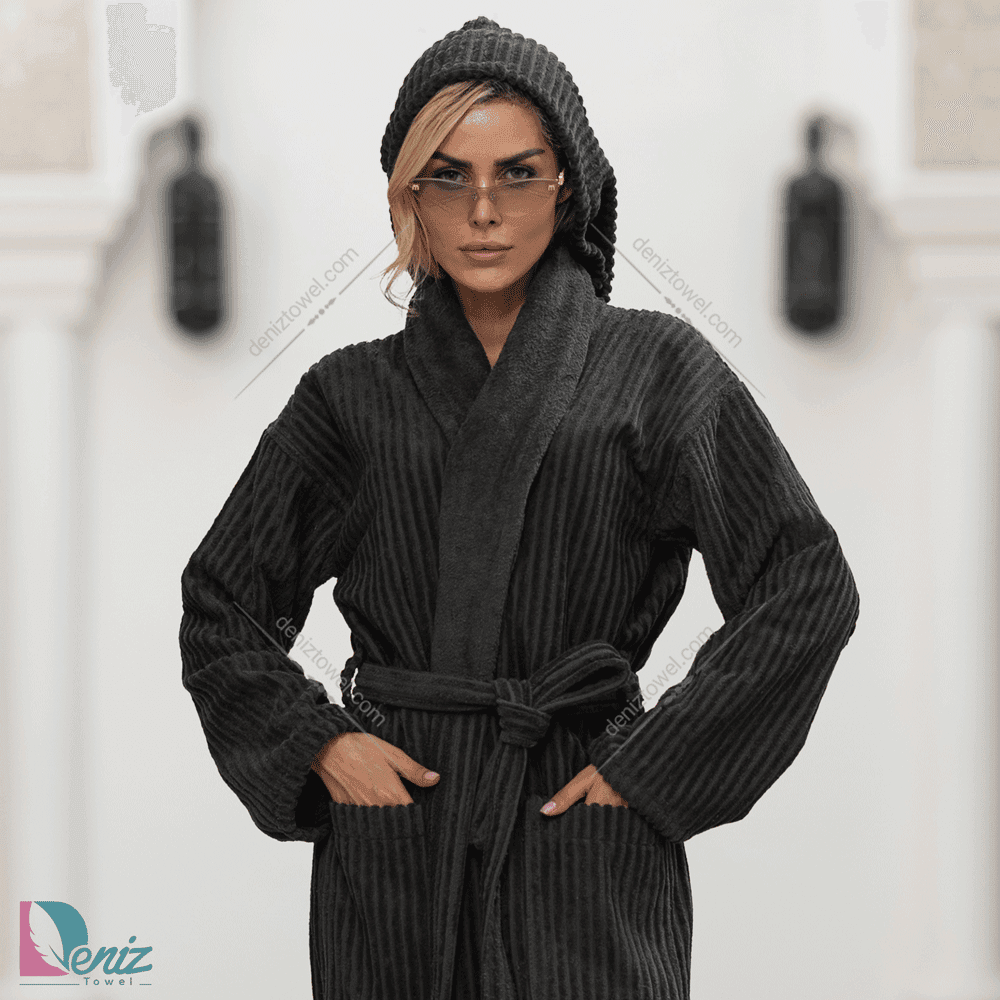 حوله تن پوش seta رنگ یشمی تیره — تصویر ۲