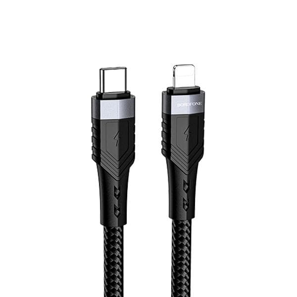 کابل تایپ سی به لایتنینگ 20W بروفون مدل BU35 طول 1.2 متر