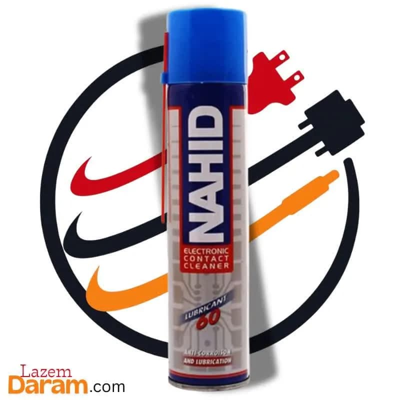 اسپری کنتاکت شوی روغنی ناهید (Nahid) مدل Lubricant 60 حجم ۳۰۰ میلیلیتر