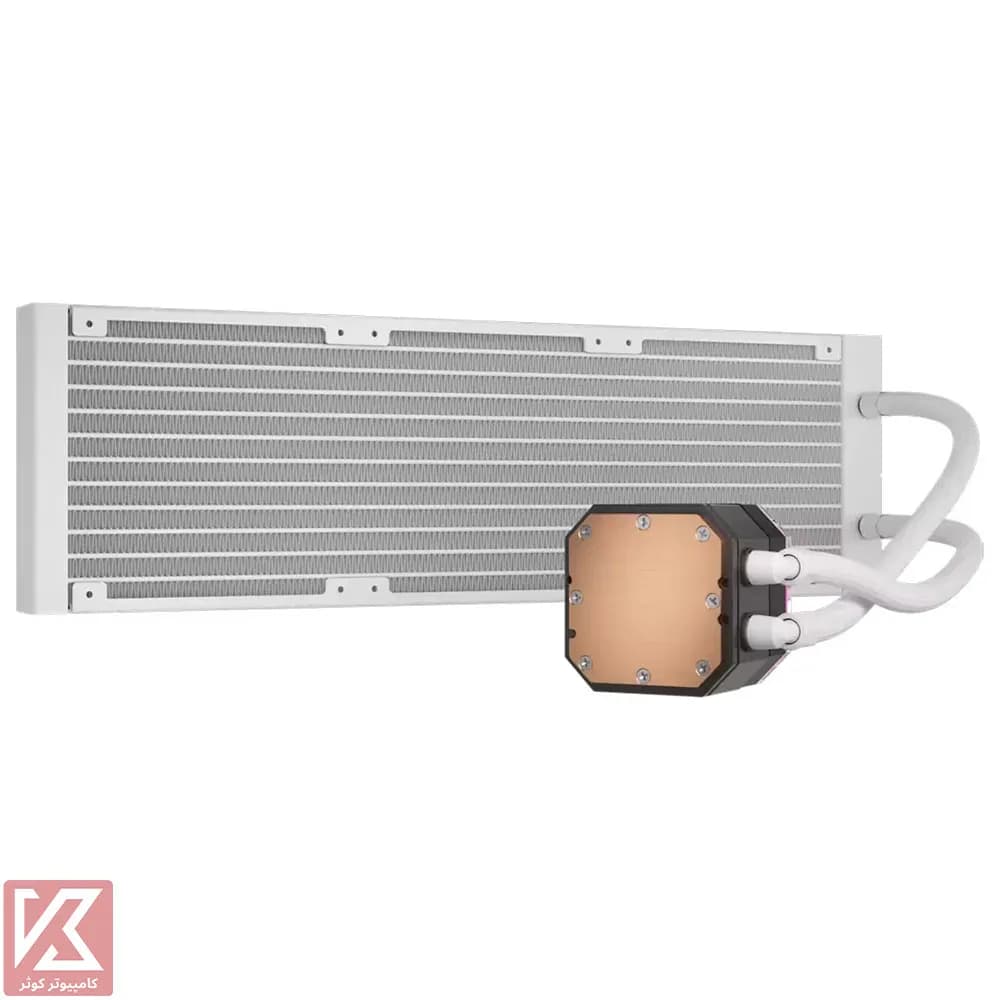 خنک کننده پردازنده سفید کورسیر iCUE H150i ELITE CAPELLIX XT — تصویر ۴