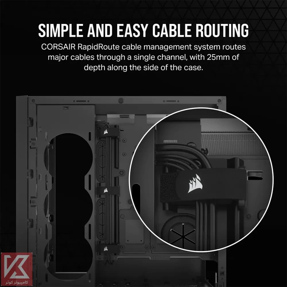 کیس کورسیر مدل iCUE 5000D Airflow — تصویر ۶