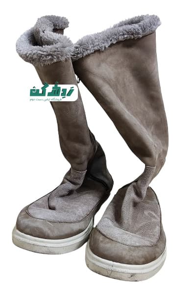 بوت مخمل جیر زنانه دست دوم