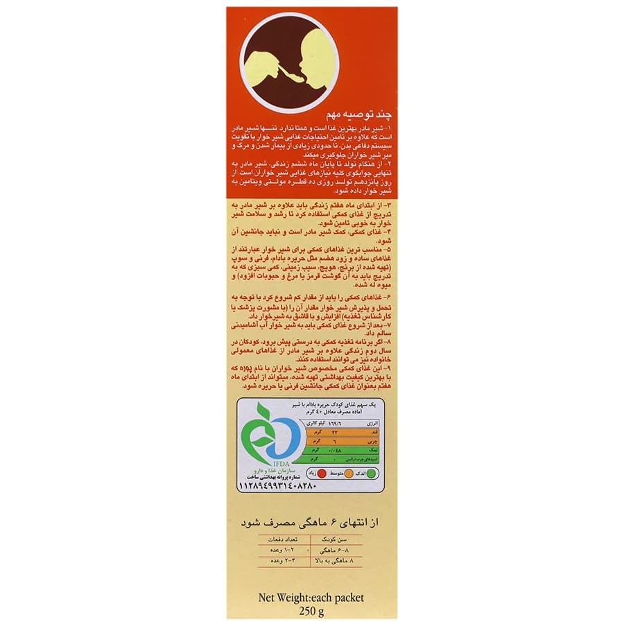 پوره 4 حریره بادام بدون شیر نوباوه — تصویر ۳