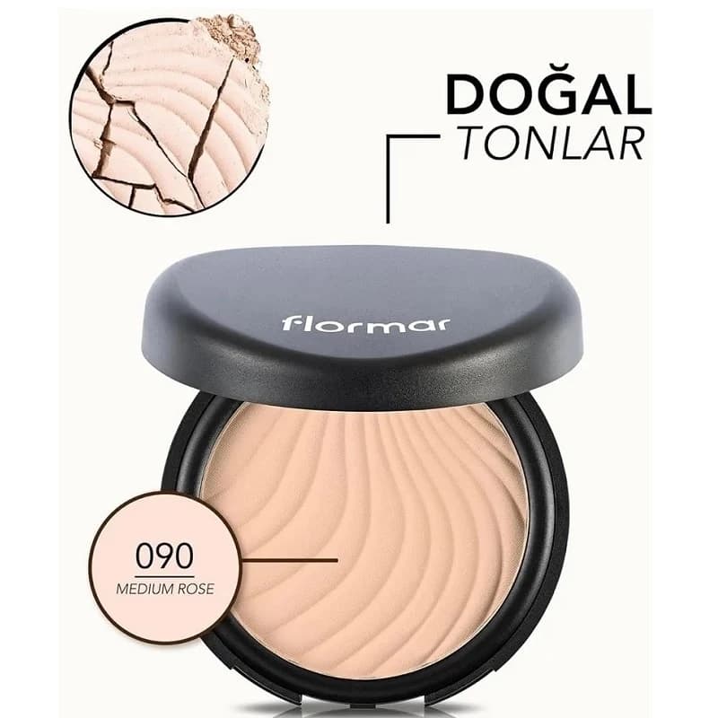 پنکک فلورمار FLORMAR شماره 090 حجم 11 گرم — تصویر ۳