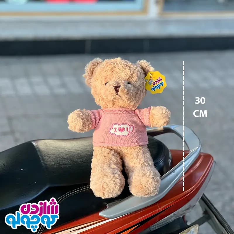 عروسک خرس لباس بافت سوپر لوکس — تصویر ۲