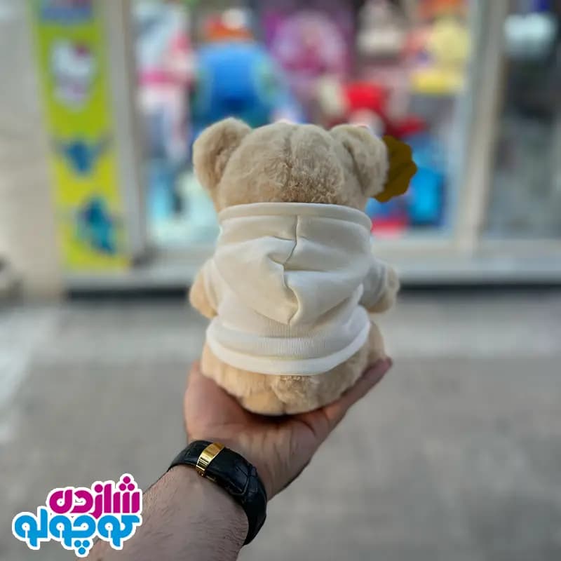 عروسک خرس هودی دار سوپر لوکس — تصویر ۵