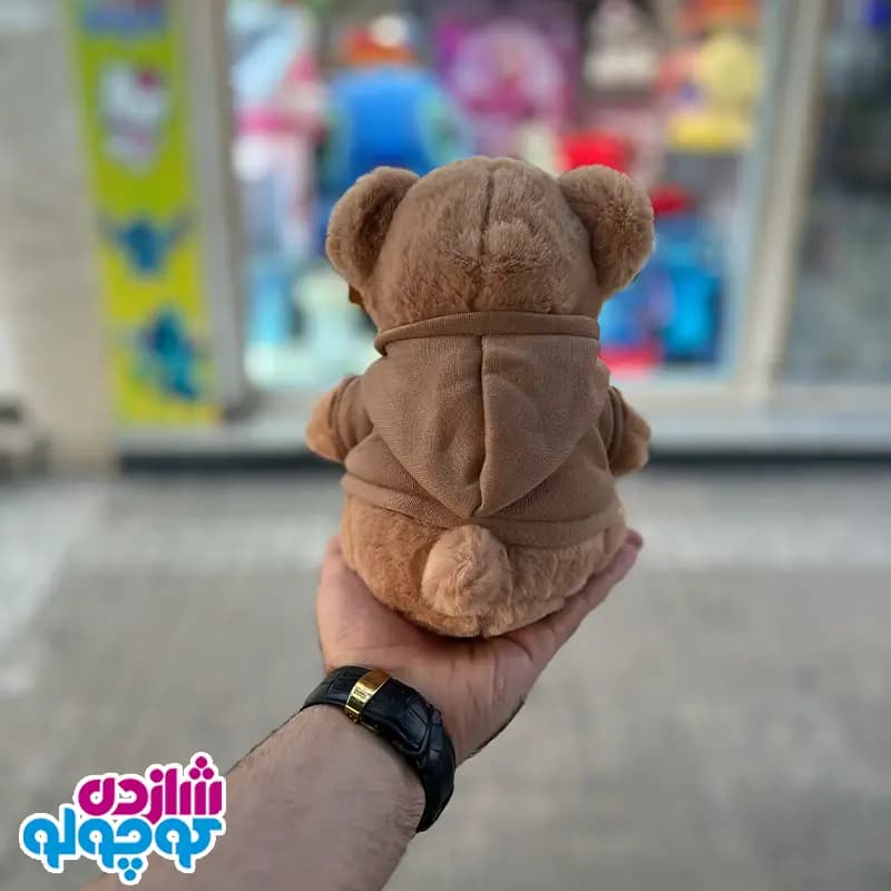 عروسک خرس هودی دار سوپر لوکس — تصویر ۴