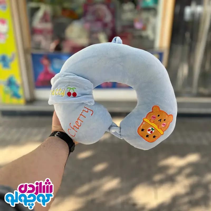 عروسک بالشت گردنی چشم بند دار اورجینال — تصویر ۳