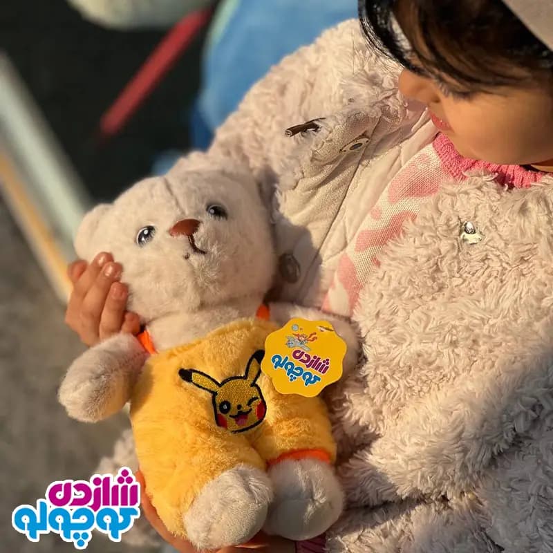 عروسک خرس لباس پیکاچو اورجینال — تصویر ۲