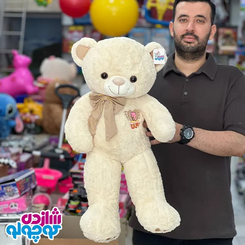 عروسک خرس سینه Happy اورجینال — تصویر ۳