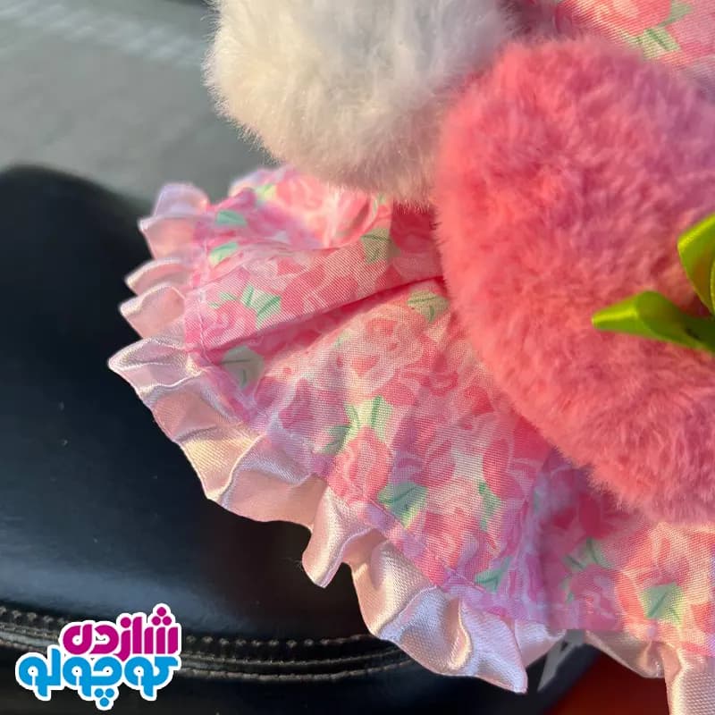 عروسک کرومی قلب به دست دامن صورتی — تصویر ۳