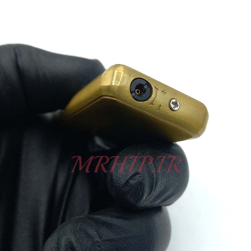 فندک گازی اتمی مدل لایتر مشکی طلایی طرح گل کدa120213 — تصویر ۳