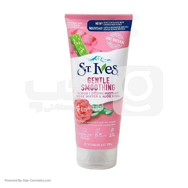 اسکراب صورت سنت ایوز ST.IVES حاوی گل رز و آلوئه ورا حجم 170 گرم