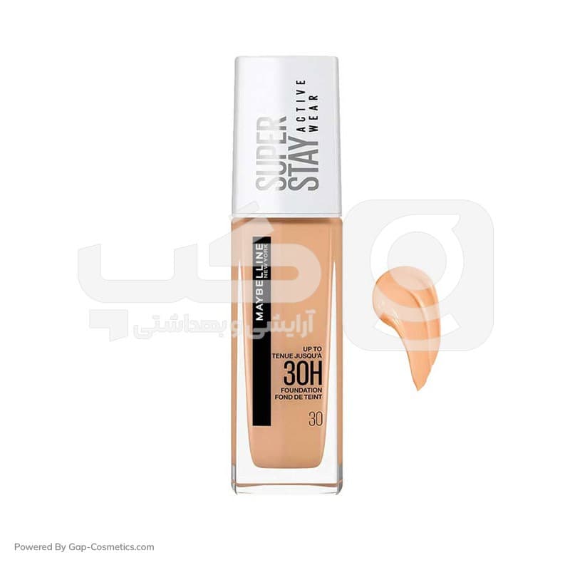 کرم پودر میبلین MAYBELLINE مدل 30 ساعته سوپر استی SUPER STAY شماره 30 حجم 30 میلی لیتر