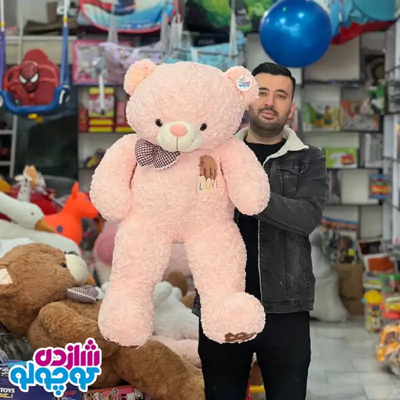 عروسک خرس سینه لاو کف پا پنجه اورجینال — تصویر ۳