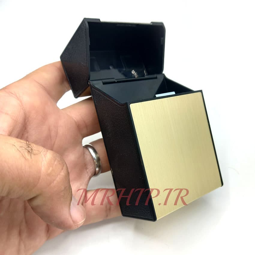 جاسیگاری فندک دار بژ کد a210031 — تصویر ۳