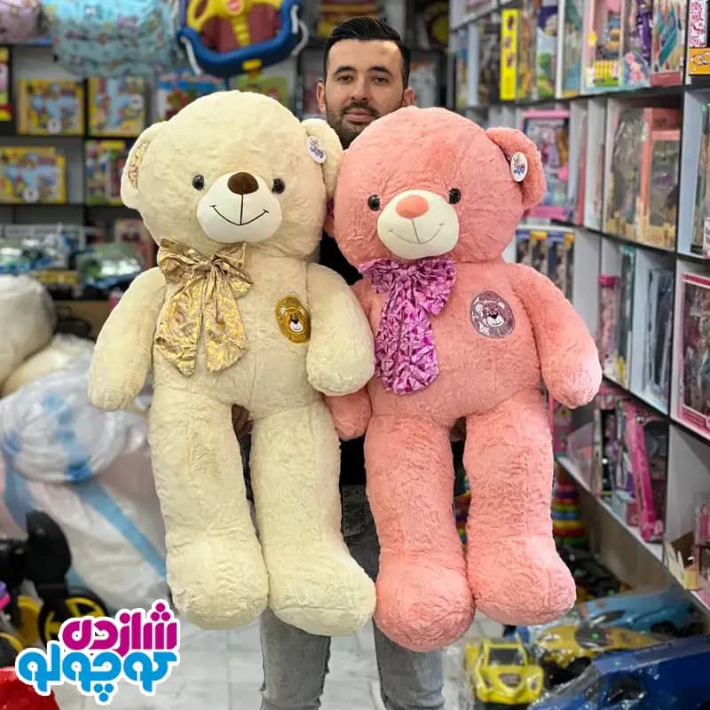 عروسک خرس پاپیون براق اورجینال