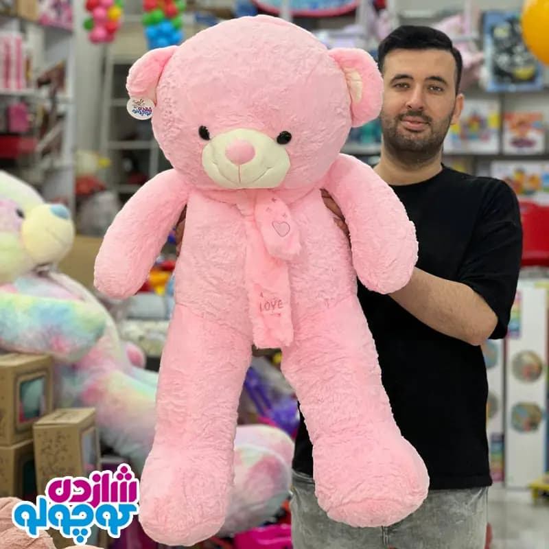 عروسک خرس شال قلبی اورجینال — تصویر ۲