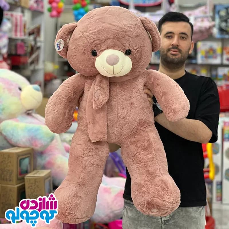 عروسک خرس شال قلبی اورجینال — تصویر ۳
