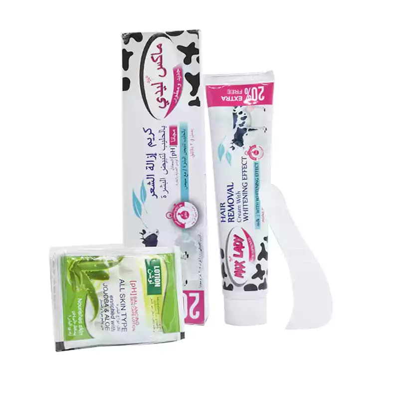 کرم مو بر فوری مکس لیدی همراه با لوسیون بعد از شیو MAX LADY HAIR REMOVER — تصویر ۲