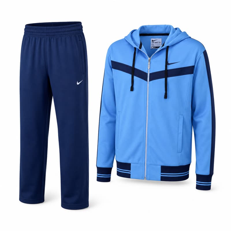 ست سویشرت و شلوار گرمکن بچگانه نایک مدل DS-Dri Fit-5E0534 آبی روشن — تصویر ۵