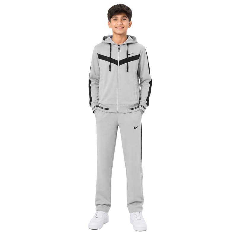 ست سویشرت و شلوار گرمکن بچگانه نایک مدل DS-Dri Fit-5E0534 طوسی — تصویر ۳