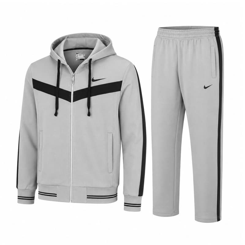 ست سویشرت و شلوار گرمکن بچگانه نایک مدل DS-Dri Fit-5E0534 طوسی — تصویر ۵