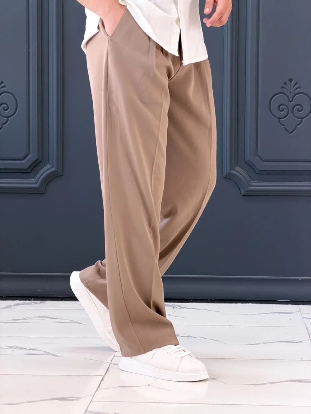 شلوار 020603 ZARA نسکافه‌ای — تصویر ۲