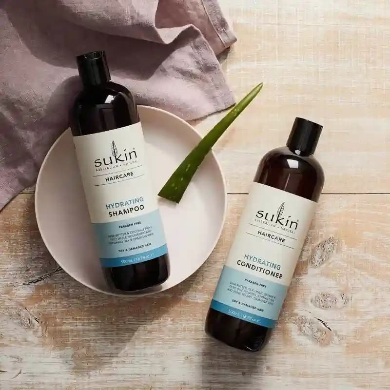 شامپو بدون سولفات ساکین استرالیا sukin free sulphates مناسب مو های خشک دهیتراته HYDRATING — تصویر ۳