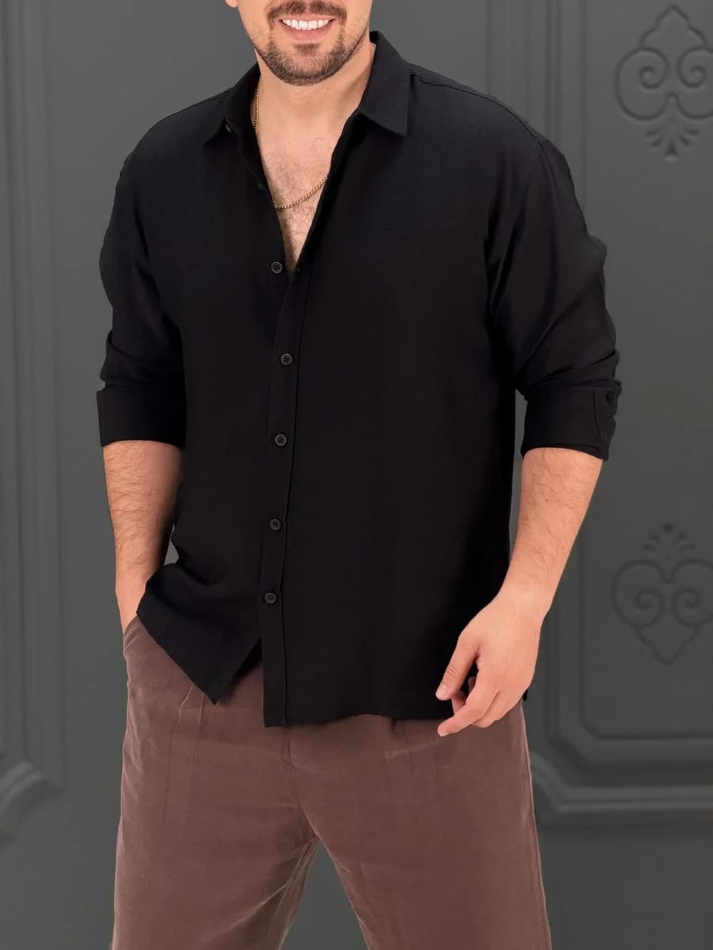 پیراهن 031642 VICO مشکی