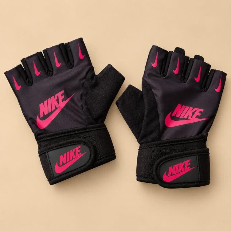 دستکش بدنسازی نیم پنجه چرم نایک Nike — تصویر ۲