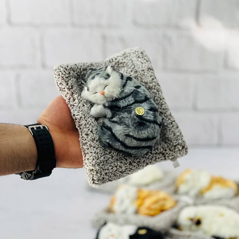 عروسک گربه خوابیده موزیکال — تصویر ۶