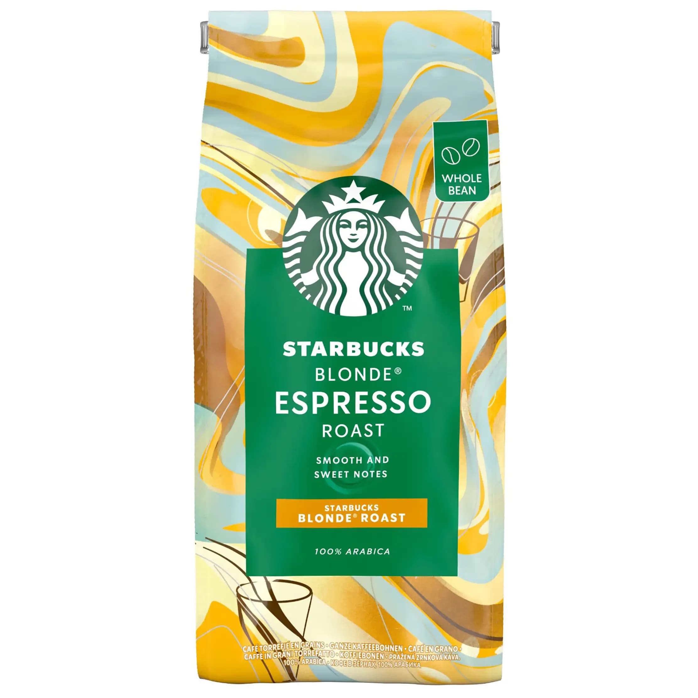 دانه قهوه اسپرسو بلوند رست استارباکس 200گرمی Starbucks Blonde Espresso Coffee Beans