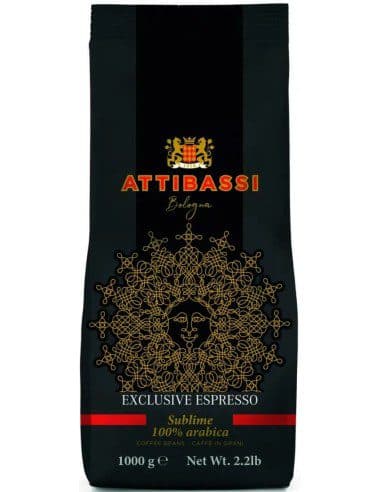 دانه قهوه سابلیم 100٪ عربیکا آتیباسی Attibassi Sublime 100% Arabica Coffee Beans