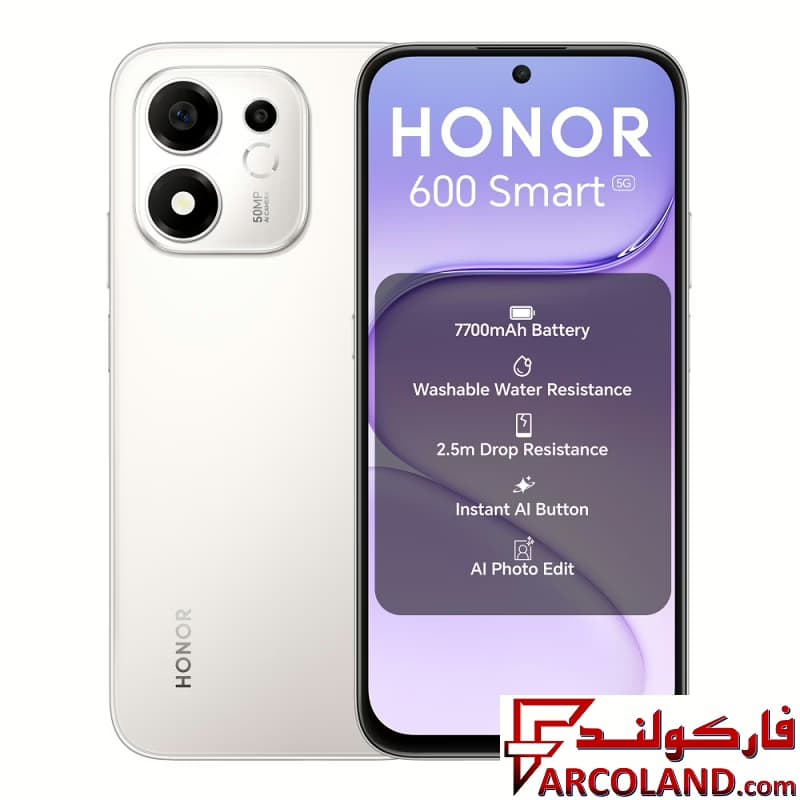 گوشی موبايل آنر مدل Honor 600 Smart 5G ظرفیت 256 گیگابایت رم 6 گیگابایت