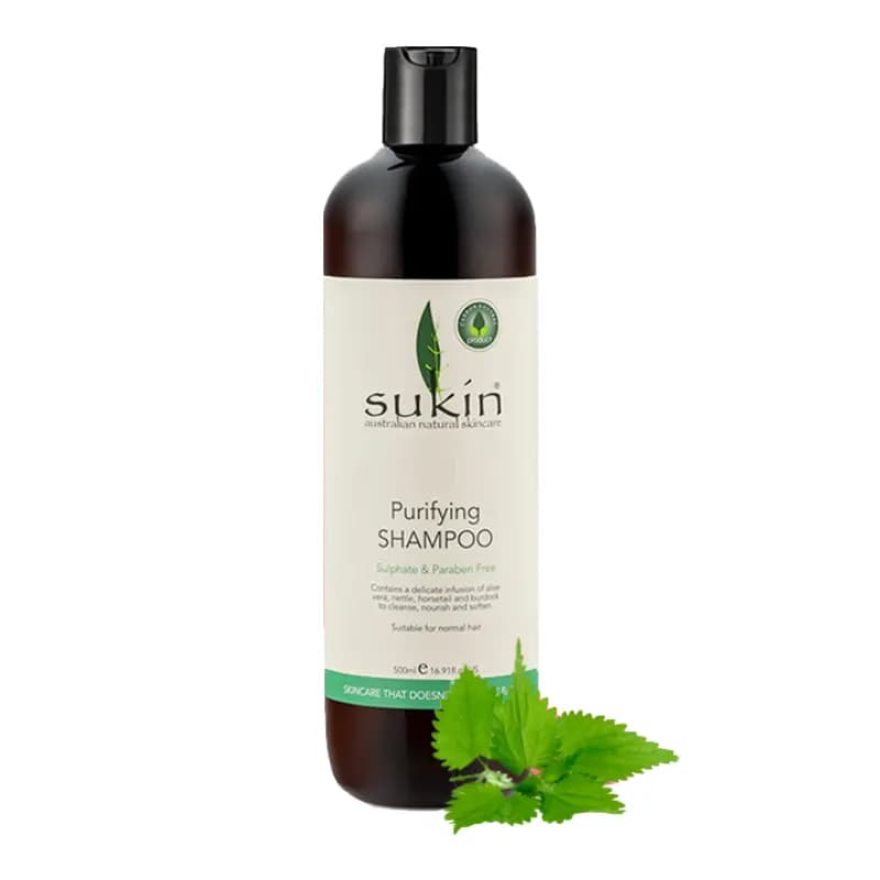 شامپو بدون سولفات ساکین استرالیا sukin free sulphates مناسب اسیب دیده و خشک