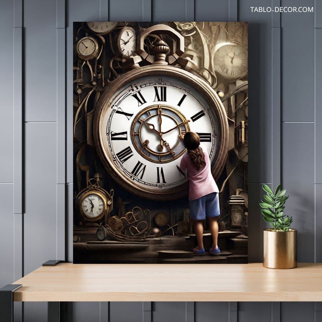 تابلو ساعت عظیم huge clock