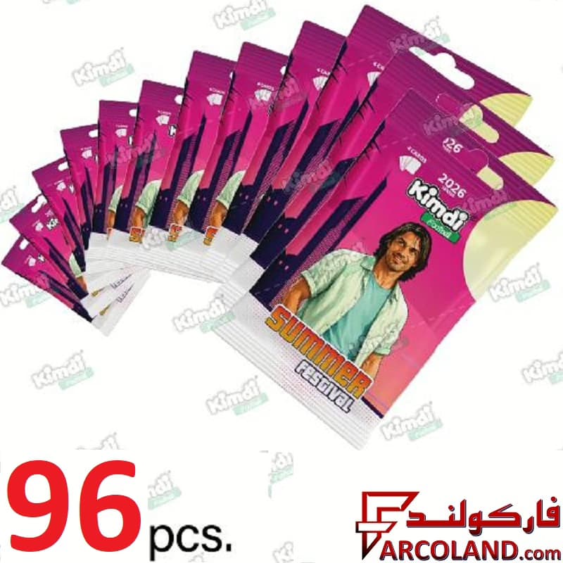 کیمدی کارت فوتبال سامر مدل Kimdi Summer 2026 بسته 96 عددی