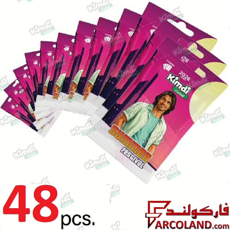 کیمدی کارت فوتبال سامر مدل Kimdi Summer 2026 بسته 48 عددی