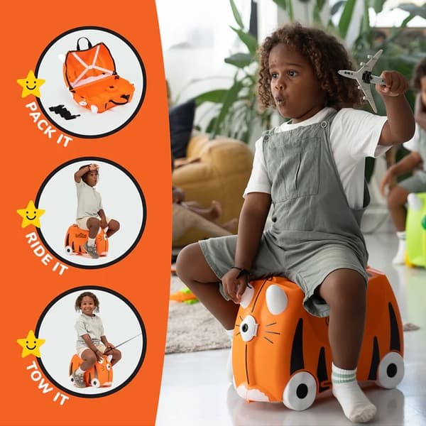 چمدان کودک طرح ببر ترانکی Trunki — تصویر ۴